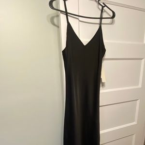 Black slip dress